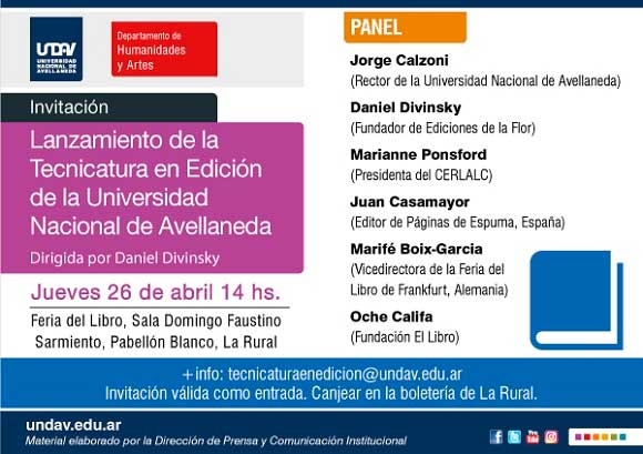 Tecnicatura Universitaria en Edición